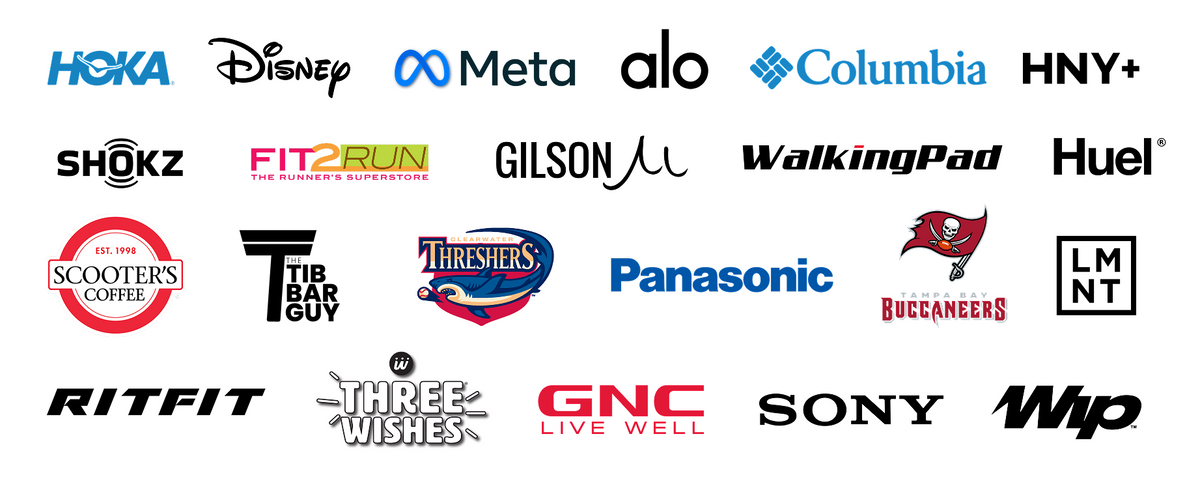 Collage of client logos